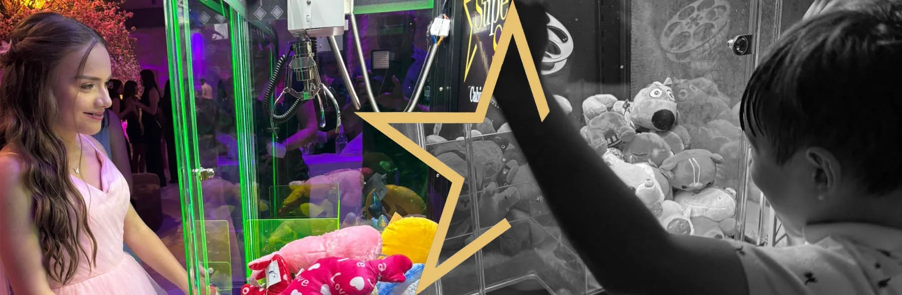 Locação de máquina de pegar pelúcias para eventos